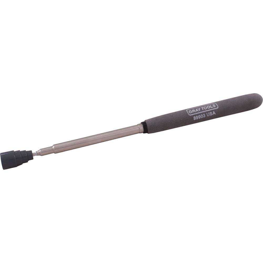 Telescopic Magnetic Swivel Head Pick Up Tool, 7-1/2&#34; To 34&#34; Reach, Holds Up To 14 Lbs.