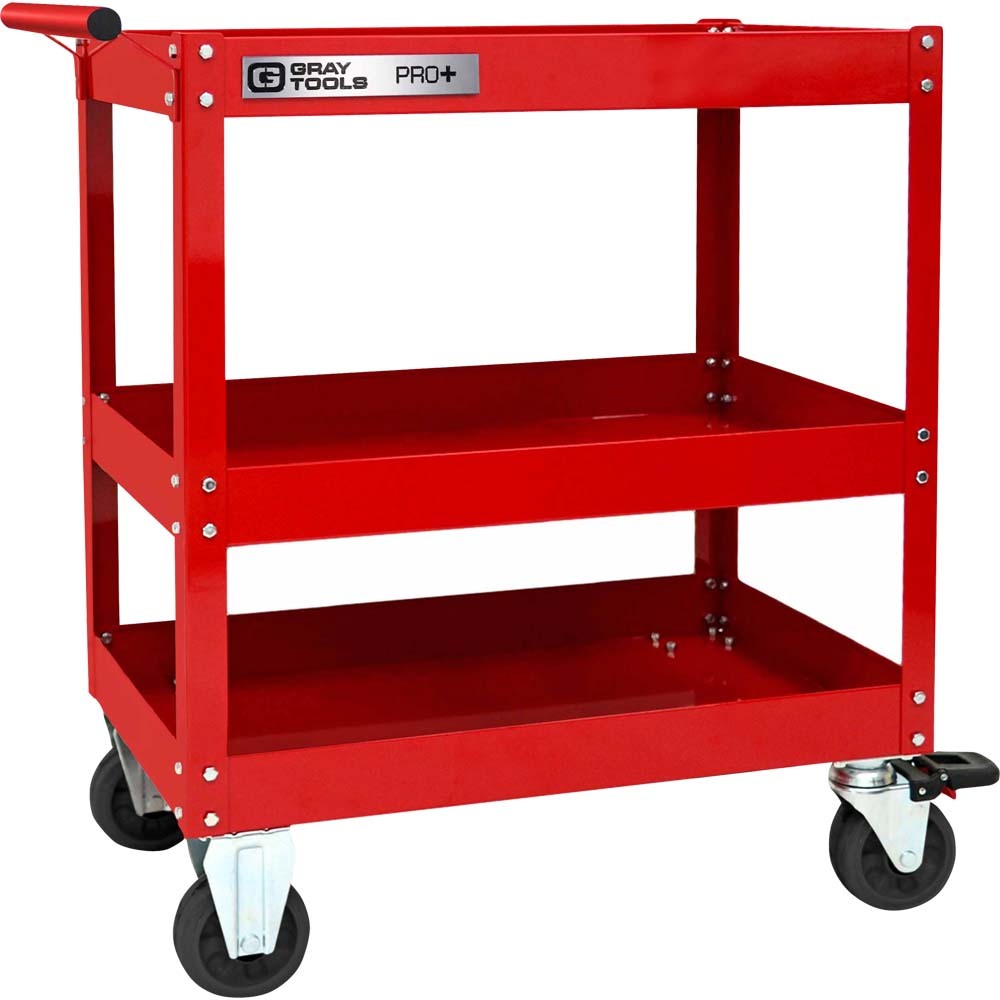 PRO+ Series Utility Cart With 3 Shelves