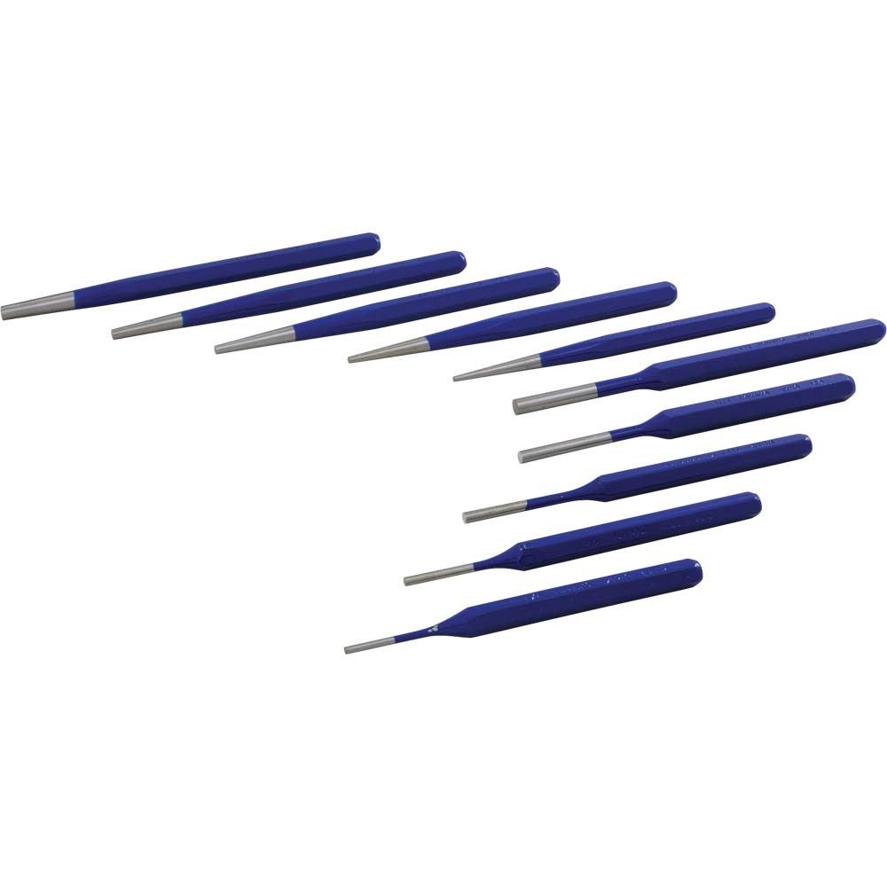 10 Piece Punch Set, Taper & Pin Punches