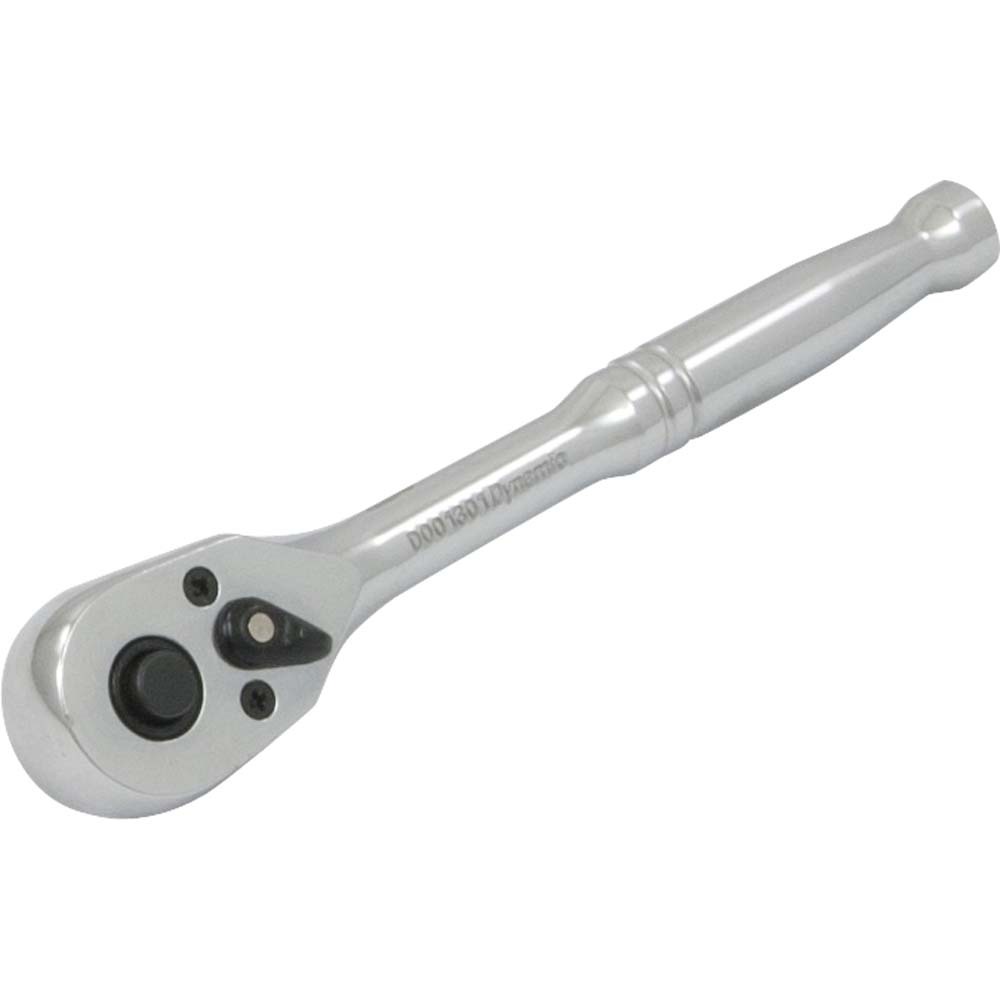 1/4&#34;drive 45 Tooth Quick Release Ratchet, Chrome Finish, 5&#34; Long