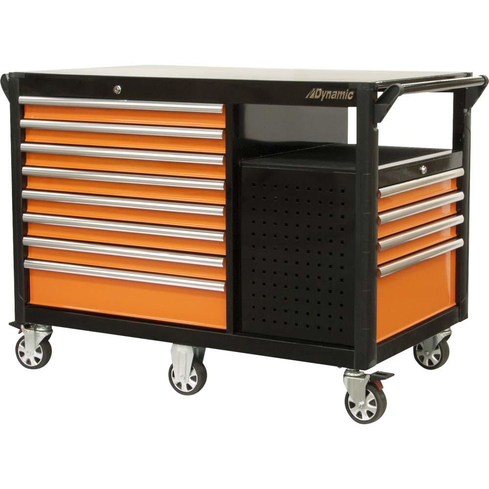 52&#34; Industrial Cart With 12 Drawers