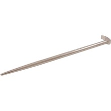Gray Tools 73611 - 11" Rolling Head Pry Bar, 1/2" Round Shank, Nickel Plate Finish