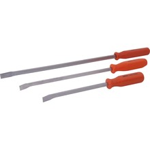 Gray Tools 73903 - 3 Piece Screwdriver Handle Pry Bar Set, Nickel Plated Blades