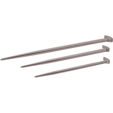 Gray Tools 73923 - 3 Piece Rolling Head Pry Bar Set, Nickel Plated Finish