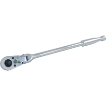 Gray Tools D005308 - 3/8" Dr. 48 Tooth Flex Head Ratchet, 11-3/4" Long, Chrome Finish