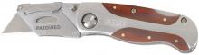 Bessey Tools D-BKWH - Folding Utility Knife – Wood Handle