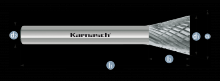 Karnasch 113096.045 - Tungsten carbide burr - Uncoated
