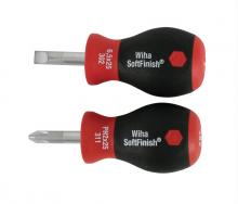 Wiha 31191 - SoftFinish® Stubby Slotted 6.5mm/Phillips #2 2 Piece Set