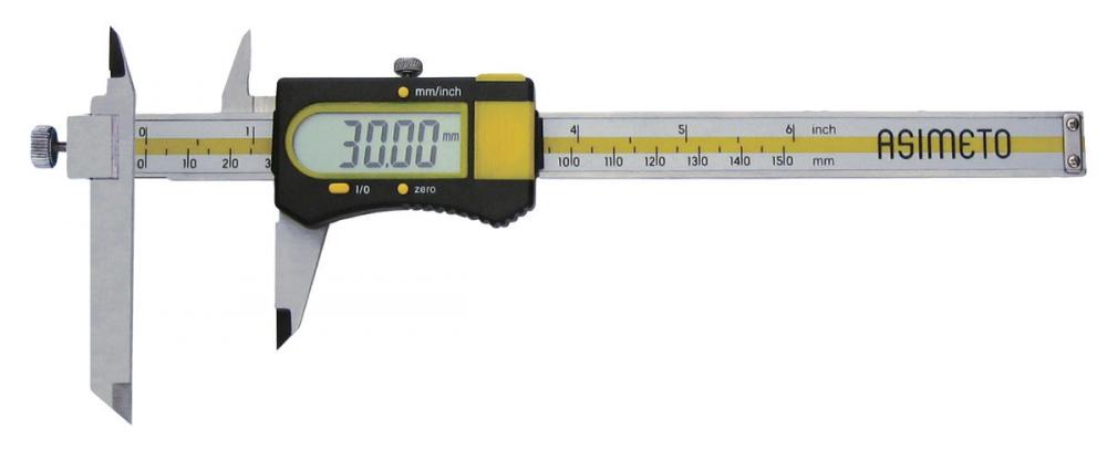 Asimeto 7317060 0-6&#34; x 0.0005&#34; Digital Caliper With Adjustable Measuring Jaws
