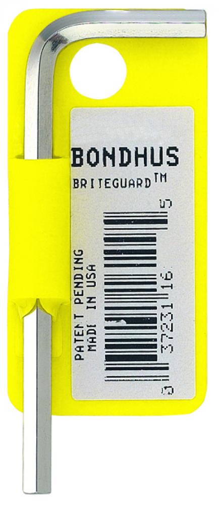 Bondhus 16219 3/4 Hex Tip Key L-Wrench with BriteGuard Finish Short Arm Tagged and Barcoded 