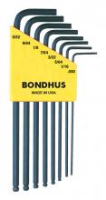 Bondhus 10932-BON - BONDHUS 8PC (.050 - 5/32) BALLPOINT L-KEY SET