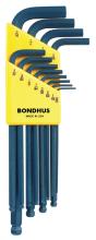 Bondhus 10936-BON - BONDHUS 12PC (.050 - 5/16) BALLPOINT L-KEY SET