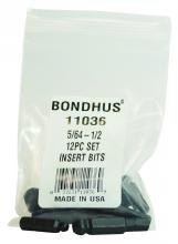 Bondhus 11036-BON - BONDHUS 12 PC 1.5" BALLEND HEX BIT SET