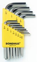 Bondhus 16236-BON - BONDHUS 12PC (.050-5/16) BRITEGUARD™ S HEX SET