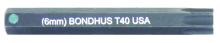 Bondhus 32040-BON - BONDHUS T40 X 2" PROHOLD™ TORX® BIT