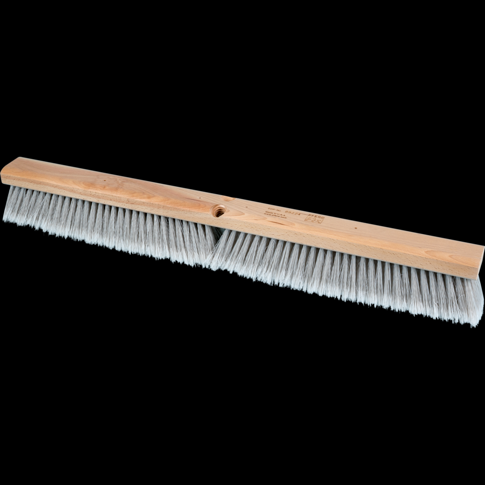 PFERD Broom Head - Fine Sweep 30&#34; Flagged Silver Plastic Fill 3&#34; Trim