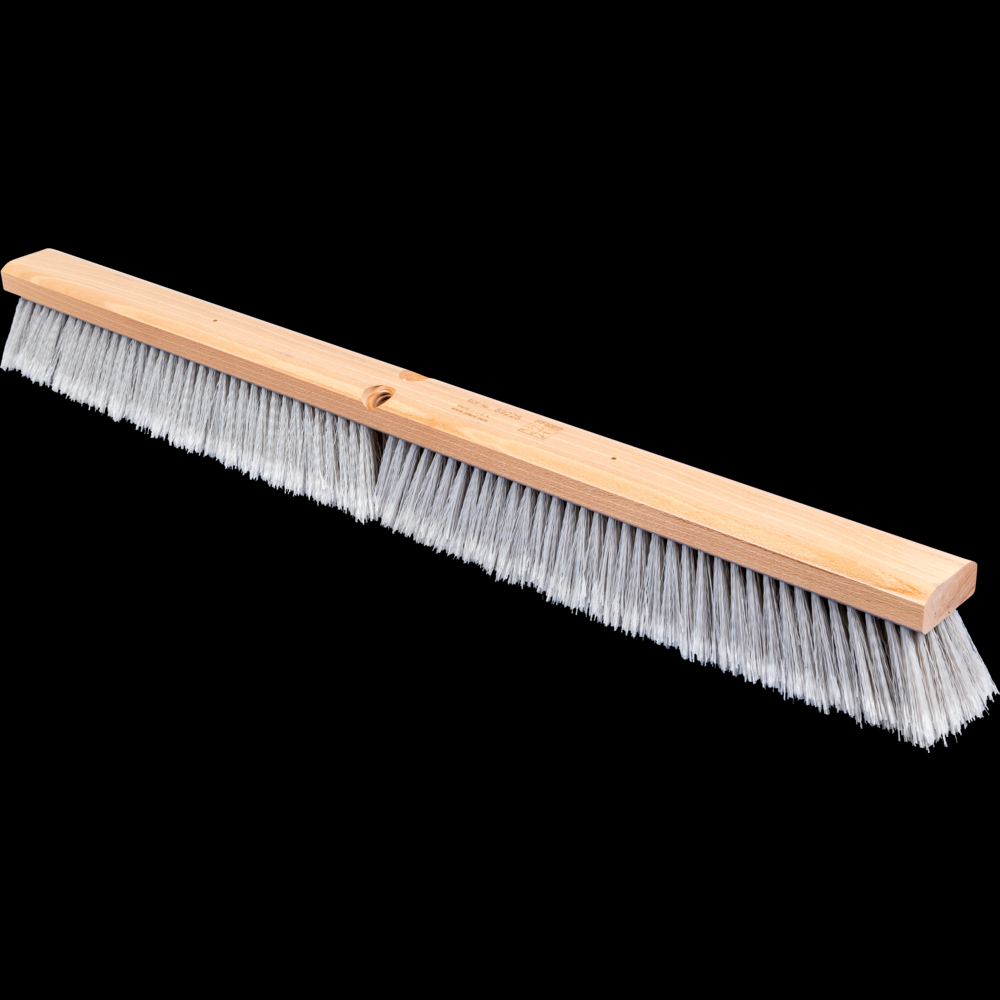 PFERD Broom Head - Fine Sweep 36&#34; Flagged Silver Plastic Fill 3&#34; Trim