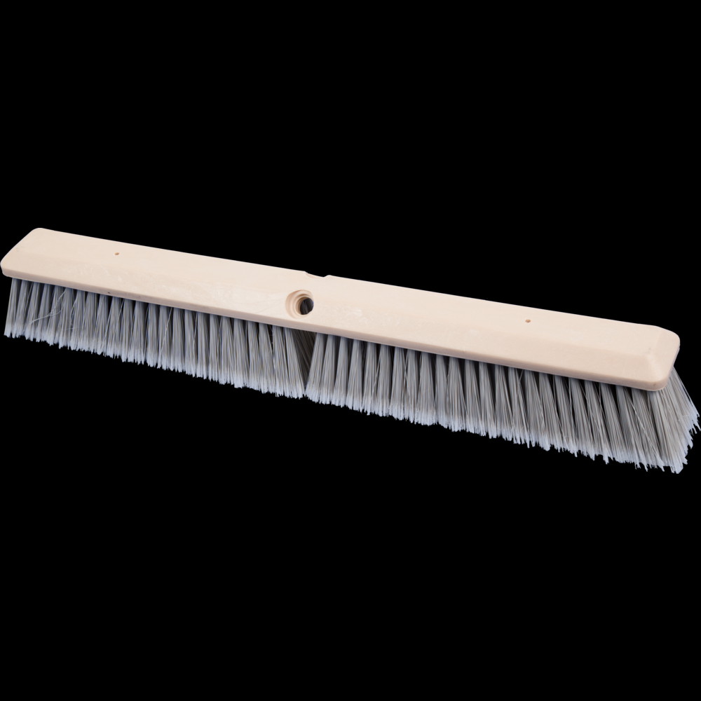 PFERD Broom Head - Fine Sweep 24&#34; Flagged Silver Plastic Fill 3&#34; Trim