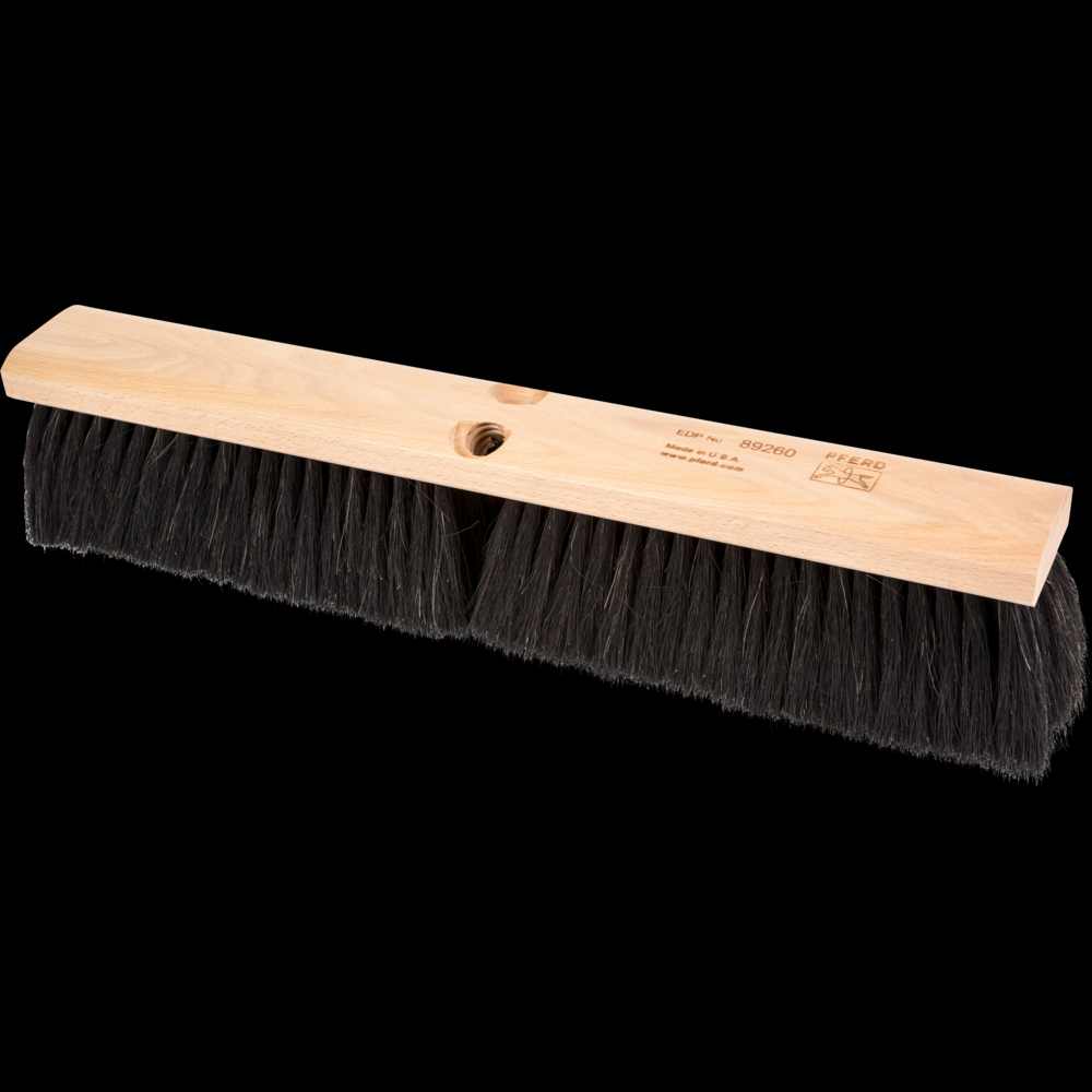 PFERD Broom Head - Medium Sweep 18&#34; Black Tampico, Horsehair Case 3&#34; Trim