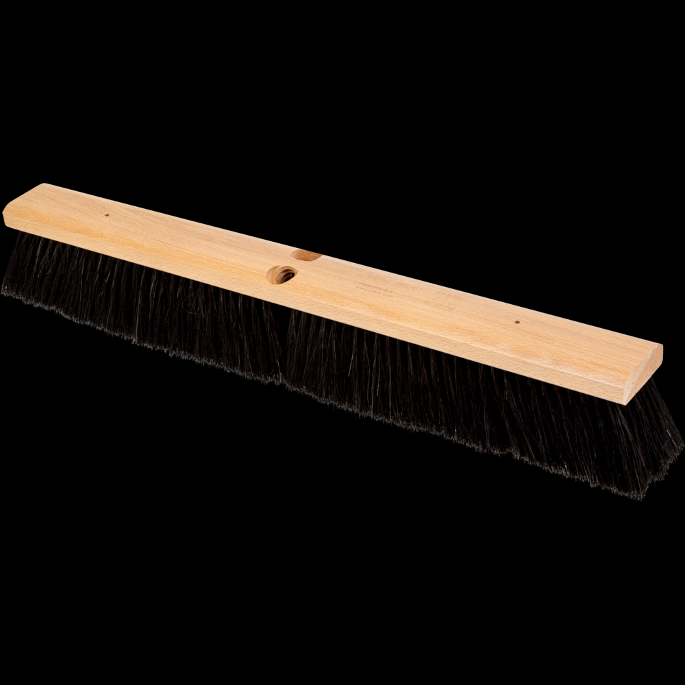 PFERD Broom Head - Medium Sweep 24&#34; Black Tampico, Horsehair Case 3&#34; Trim