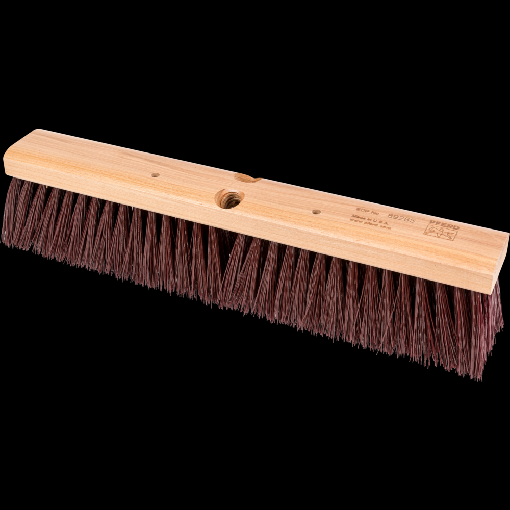 PFERD Broom Head - Coarse Sweep 18&#34; Maroon Synthetic Fill 3&#34; Trim
