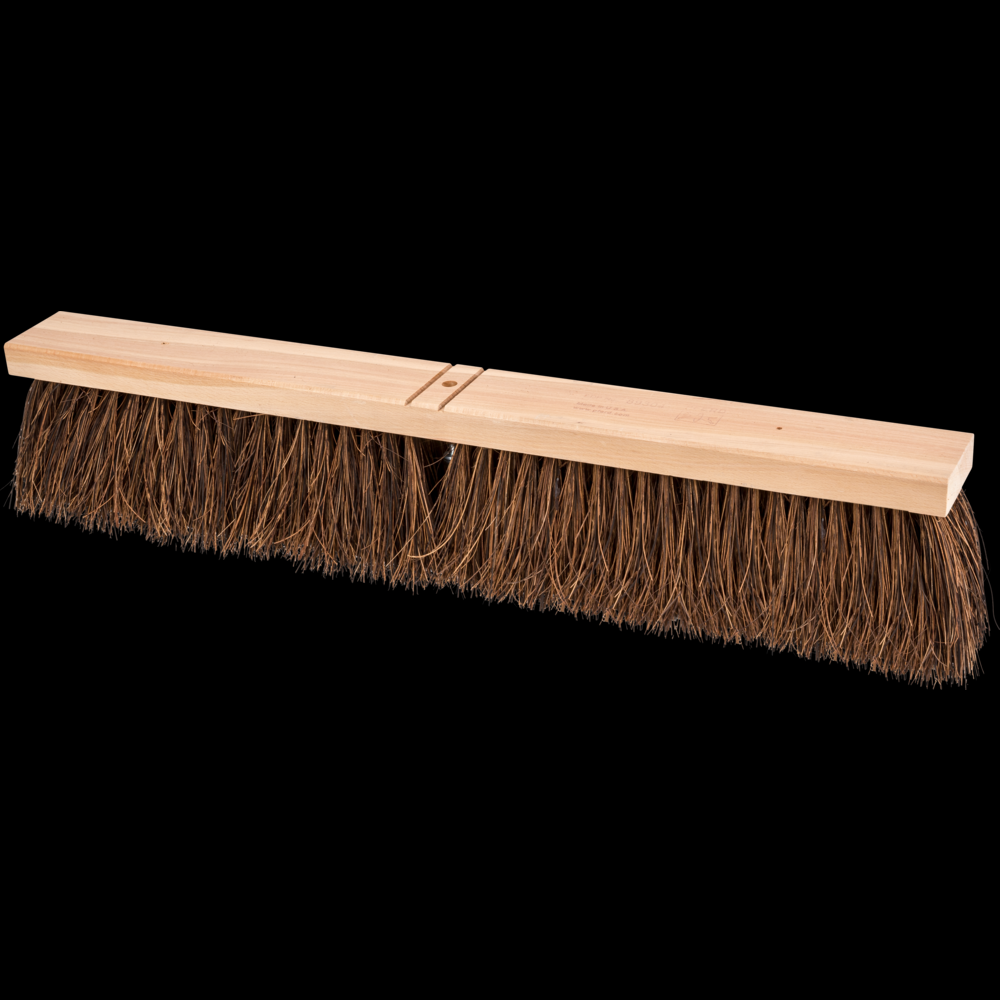 PFERD Contractor Broom Head - Coarse Sweep 24&#34; Brown Palmyra Fill 4&#34; Trim