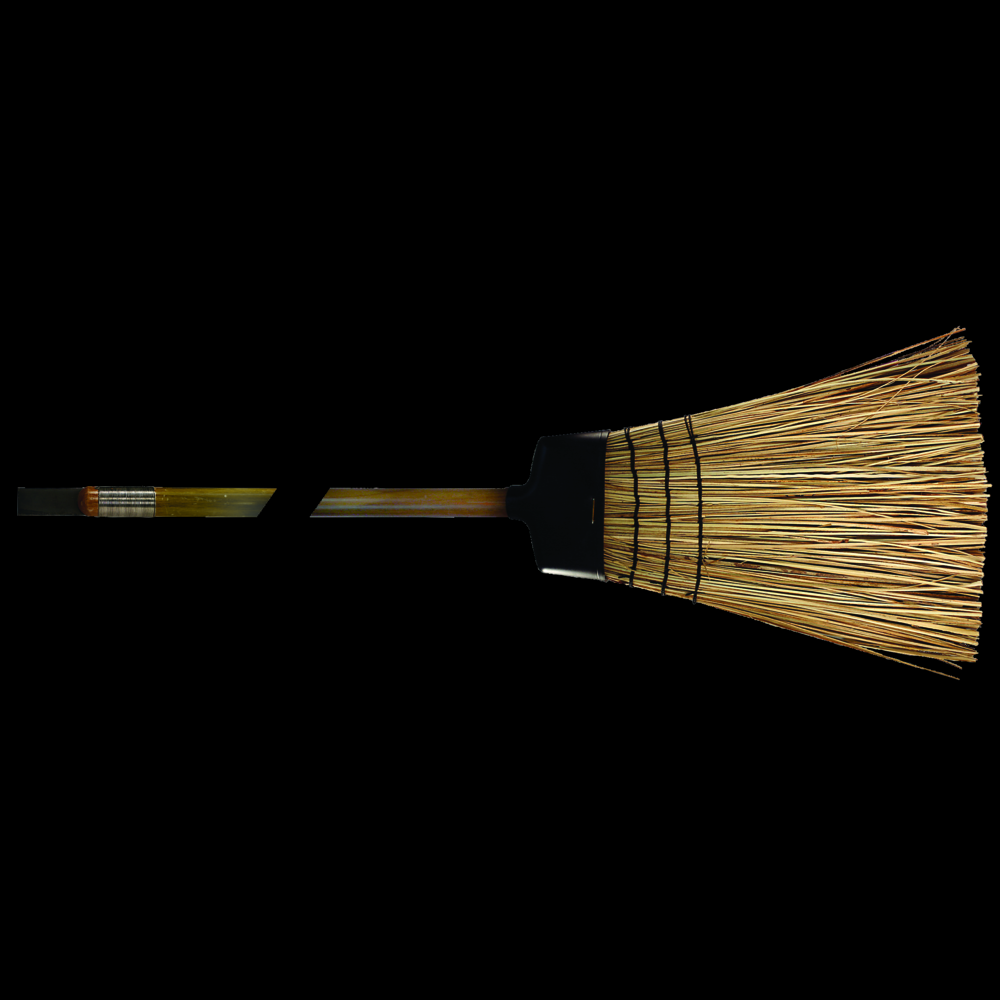 PFERD Track Broom With Chisel End Handle 55&#34; Bass Fill 10&#34; Sweep