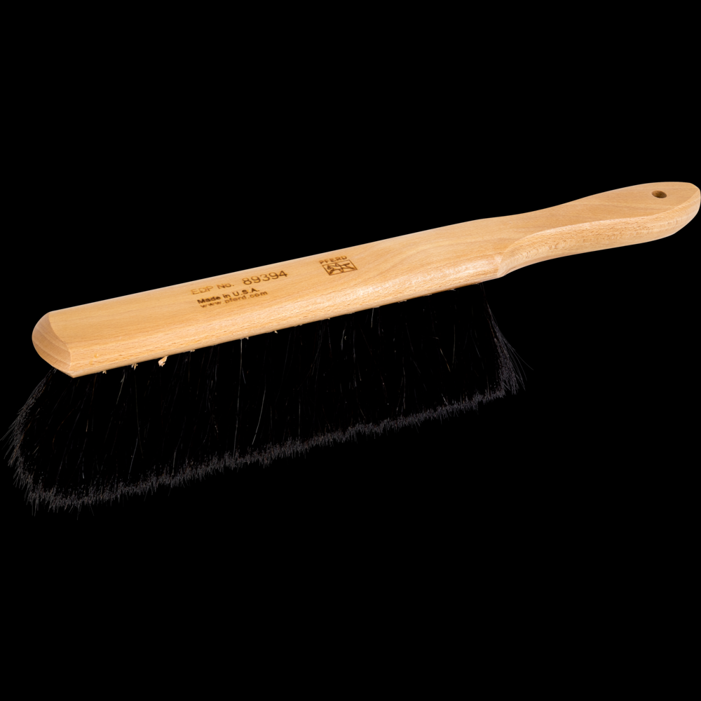 PFERD Counter Duster - Fine Sweep 9&#34; Black Horsehair Fill 2-1/4&#34; Trim