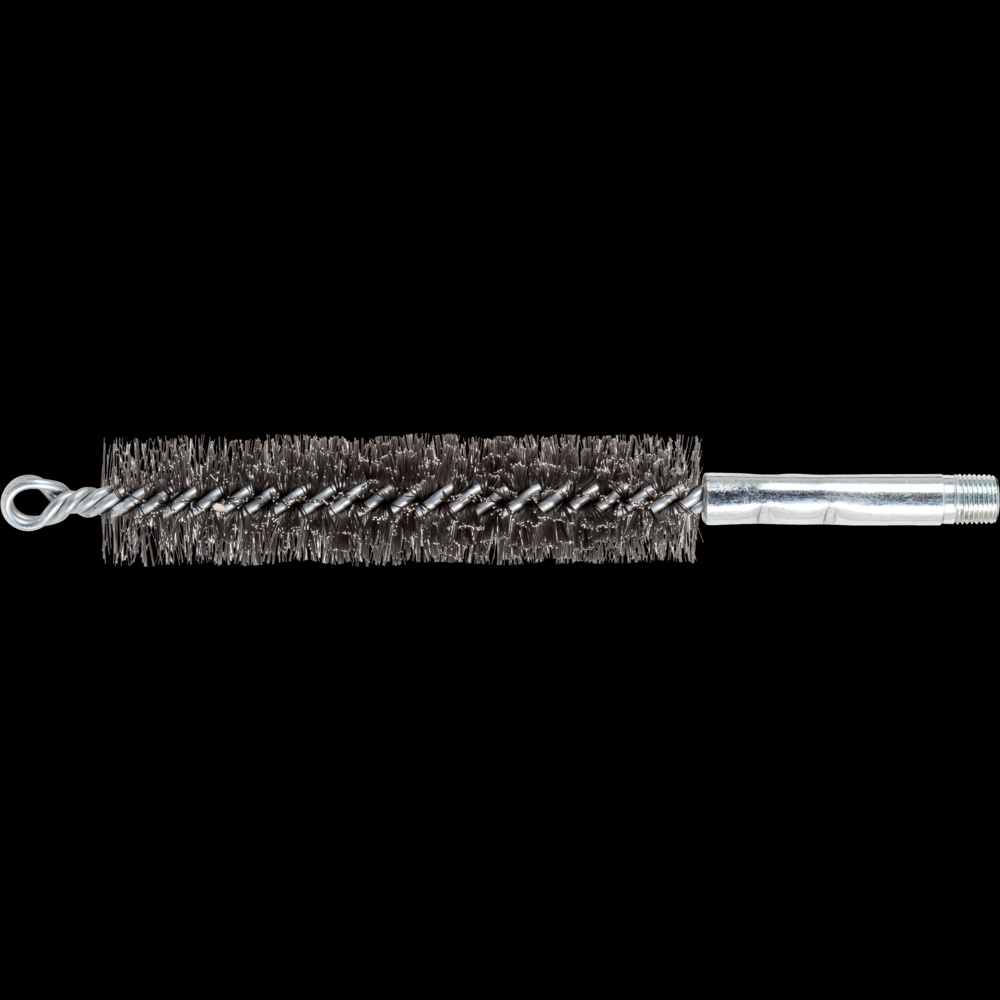 PFERD Condenser Pipe Brush Double Spiral 1&#34; Dia. .010 Carbon Steel Wire