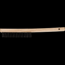 Pferd Inc. 79185045 - PFERD Curved Handle Scratch Brush - Economy 3x19 Rows Carbon Steel Wire