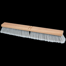 Pferd Inc. 79189295 - PFERD Contractor Broom Head - Fine Sweep 24" Flagged Silver Plastic Fill 3" Trim