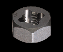 Cle-Line C65571 - Carbon Steel Hexagon Rethreading Die - Taper Pipe