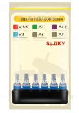 SLOKY 109-TPK-B03-H015-25 - H1.5 x 25mm HEX BIT, RED