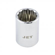 Jet - CA 670212 - 1/4" DR x 3/8" Regular Chrome Socket - 12 Point