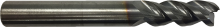 Contour 360 113-NC43050 - 1/8 X 1/8 X 1/4 X 1-1/2 3FL TiCN Coated Square End Mill For Aluminum