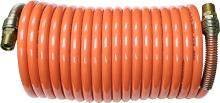 MISCELLANEOUS 180-3/8AIRHOSE - 3/8"ID X 25 FT Self-Storing Air Hose, 3/8" Male NPT Swivel Fittings