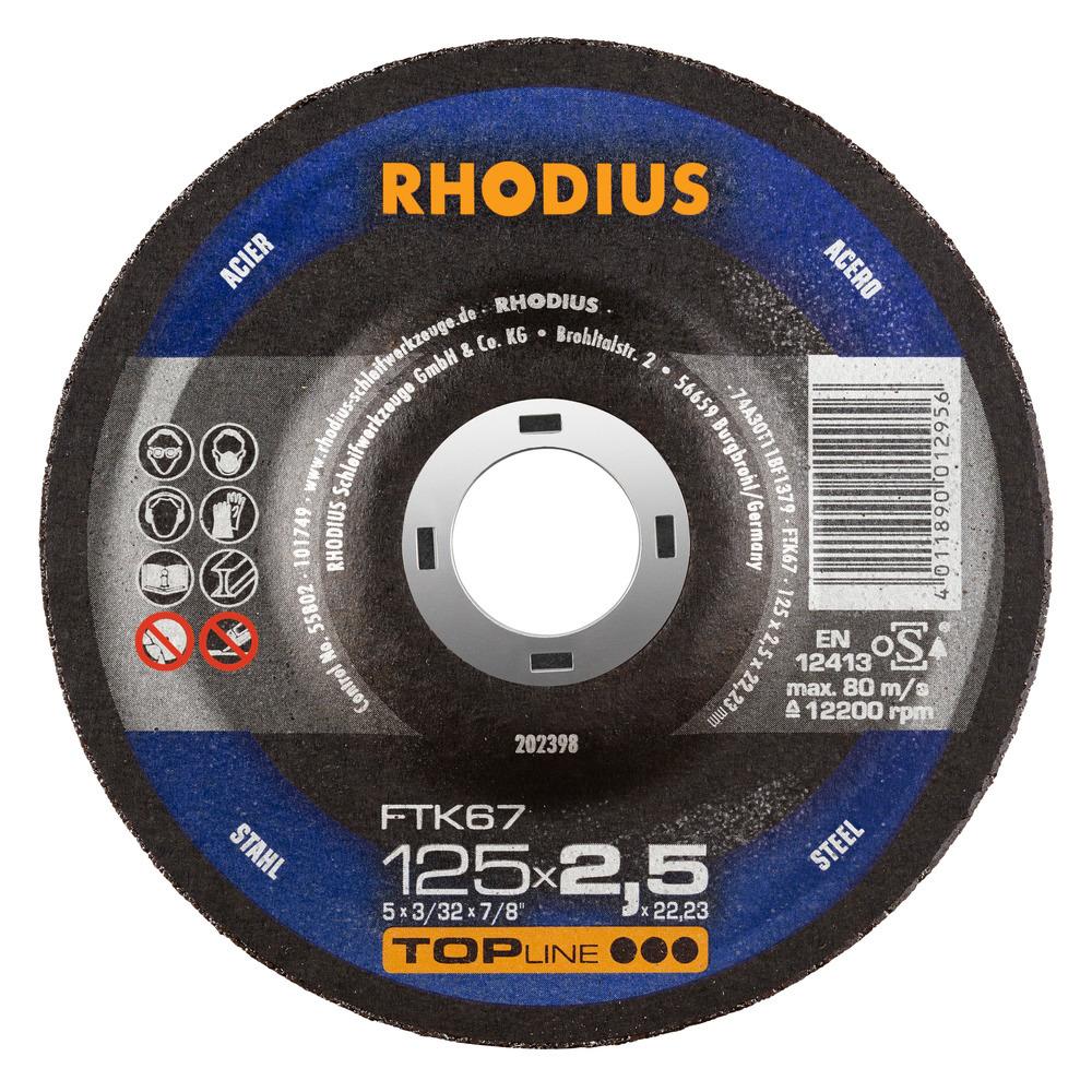 Rhodius 4-1/2 X .045 X 7/8 FTK67M CUTTOFF WHEELS
