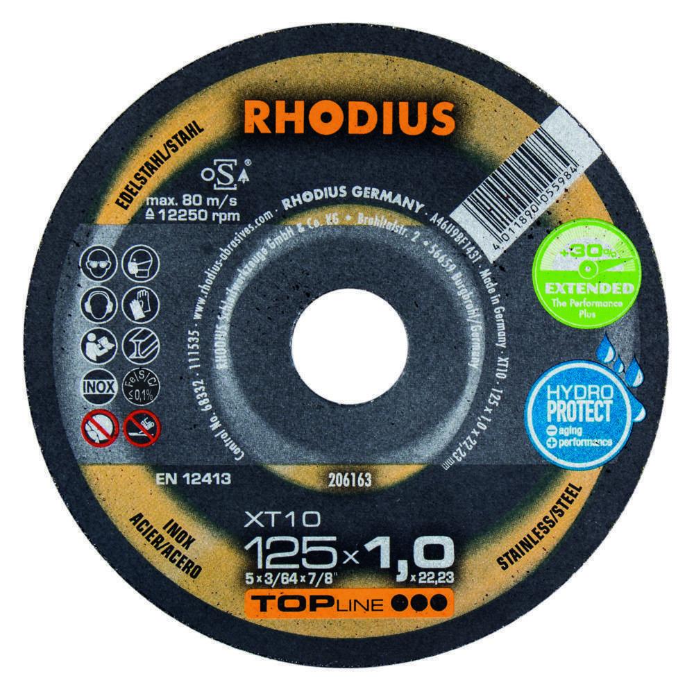 Rhodius 4-1/2 X 1/16 X 7/8 XT10 CUTTING DISC